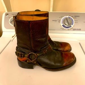 Frye Riley harness motorcycle boots